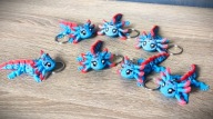BRELOK FLEXI RUCHOMY ZAWIESZKA DO KLUCZY - Axolotl Idealny prezent