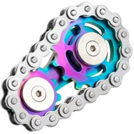 Spinner SPINGEAR Antrystresowy z Zębatką i Łańcuchem Rowerowym KOLOROWY
