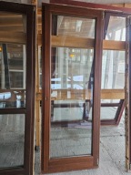 DRZWI/OKNO Balkonowe Mahoniowe Drewniane 86x230cm