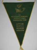 RZUTOWE ZAWODY OKRĘGÓW PZW LUBLIN RZESZÓW KRAKÓW KIELCE 1969 proporczyk