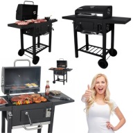 GRILL WĘGLOWY OGRODOWY DUŻY XXL PRZENOŚNY POPIELNIK TERMOMETR LANDGRAF
