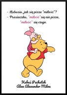 A2 PLAKAT CYTATY Z KSIĄŻEK, ALAN ALEXANDER MILNE KUBUŚ PUCHATEK