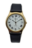 KLASYCZNY MĘSKI NARĘCZNY ZŁOCONY ZEGAREK TISSOT STYLIST LATA 90-TE