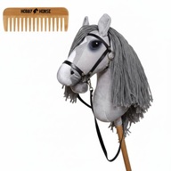 HOBBY HORSE KOŃ NA KIJU A3 KONIK GŁOWA KONIA PATYKU Z GRZYWĄ + GRZEBIEŃ