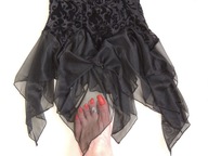 Koronkowy seksowny top/spódniczka roz M