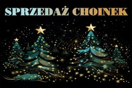 BANER PLANDEKA SPRZEDAŻ CHOINEK CHOINKA 100x50 c25j