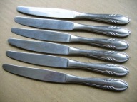 GERLACH : NOŻE obiadowe KŁOS te DUŻE z ZĄBKAMI z PIŁECZKĄ ... PIĘKNE