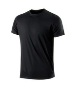 Oddychający T-shirt treningowy szybkoschnący czarny L