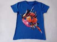 BLUEZOO SUPER BLUZKA NADRUK PIŁKA T-SHIRT 9-10 LAT 140