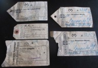 zawieszki kolejowe z okolic Breslau Wrocław - lata 30e