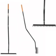 GRABIE METALOWE OGRODOWE DO LIŚCI TRAWY RICHMANN 41 x 150 cm