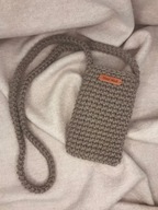 MAMAJASTUDIO Mała torebka na ramię, etui na telefon,listonoszka beżowa.