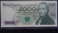 5000 zł 1982 ,seria CB 2199527,stan UNC