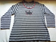 Rabe damska koszulka w paski z długim rękawem r 38