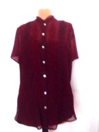 JOANNA HOPE ROZPINANA BORDOWA BLUZKA HAFT 44