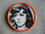 LUSTERKO kieszonkowe z PRL : AKTORKA gwiazda PIOSENKARKA design 1960