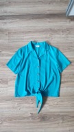 Bluzka vintage rayon zapinana ozdobne guziki S M L