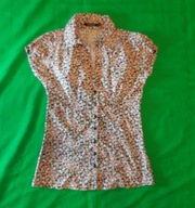 Bawełniana koszula Atmosphere czarna w kwiatki