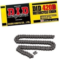 DID Chain 420 D, 120 ogniw, łańcuch motocyklowy z zamkiem klipsowym