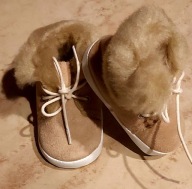 Buciki niemowlęce niechodki zimowe chrzest 10 cm