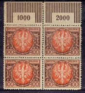 ORZEŁ w TARCZY Fi 137 CZWÓRKA MARGINESY