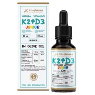 Altopharma naturalne witaminy K2 + D3 Junior krople w oliwie z oliwek 30 ml