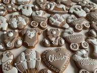 Pierniki, pierniczki podziękowania na chrzest, roczek