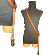 Pasek do aparatu skórzany naramienny - Jaworski