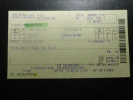 Bilet PKP, Intercity,2015r. Tczew - Gdańsk Oliwa.