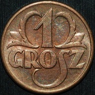 1 grosz 1939 - menniczy egzemplarz z rolki
