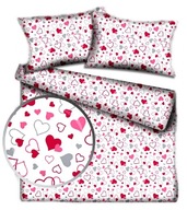 pościel bawełna lux 140x200 1x70x80 guzik B 279 Dziewczęce serce