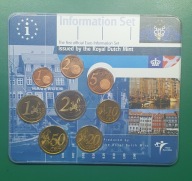 Monety euro, oficjalny Set,2001 Nederlande, Holandia