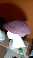 Nowy kapelusz toczek beret brudny roz