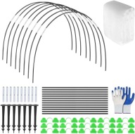 TUNEL FOLIOWY 3x10M DO PODWYŻSZONEJ GRZĄDKI ŁUKI + FOLIA KOMPLETNY ZESTAW
