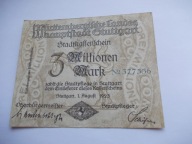 NIEMCY 3 MILLIONEN MARK 1923