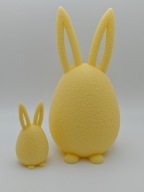 Wielkanocne Jajko z Uszami Królika 3D 9 i 16 cm Ozdoba na Wielkanoc zestaw