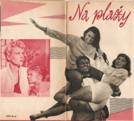 NA PLAŻY -film francusko-włoski -program kinowy -lata 50-te