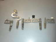 STARE ŁADNE MOSIĘŻNE KRANIKI ZAWORY do SAMOWARÓW. 5 sztuk