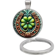 Brelok do kluczy/ka - Koniczyna - ozdobna zawieszka, plecak, portfel