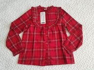 Pepco bluzka czerwona w kratkę nowa roz 134