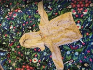 ciepła kurtka dla dziewczynki 92cm ptaszki