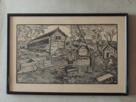 Stara grafika - drzeworyt.