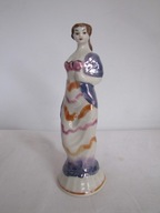 FIGURA KOBIETA Z DŁUGIMI WŁOSAMI STEATYT KATOWICE - ŚLĄSK PRL