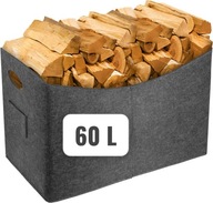 Kosz pojemnik filcowy na drewno GRUBY ozdobny, torba marki Qoosea