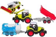 ZESTAW FARMERA 3W1 KOMBAJN+2 TRAKTORY+ 2 MASZYNY