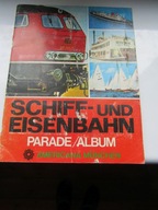 STARY ALBUM Z WKLEJKAMI 4. STATKI I POCIĄGI.