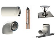 Zestaw fi 60 PP z kolanem z rewizją 60/100 AL/PP