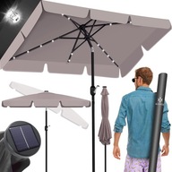 KESSER PARASOL OGRODOWY 205x125 LED KORBKA UV50 TAUPE TARAS BALKON nr39