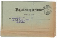 Potwierdzenie odbioru 1917 Chałupki Racibórz Rudys