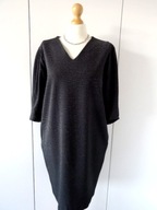 SIMPLE CZARNA ZE SREBRNĄ NITKĄ KIESZONKI 36/38/40